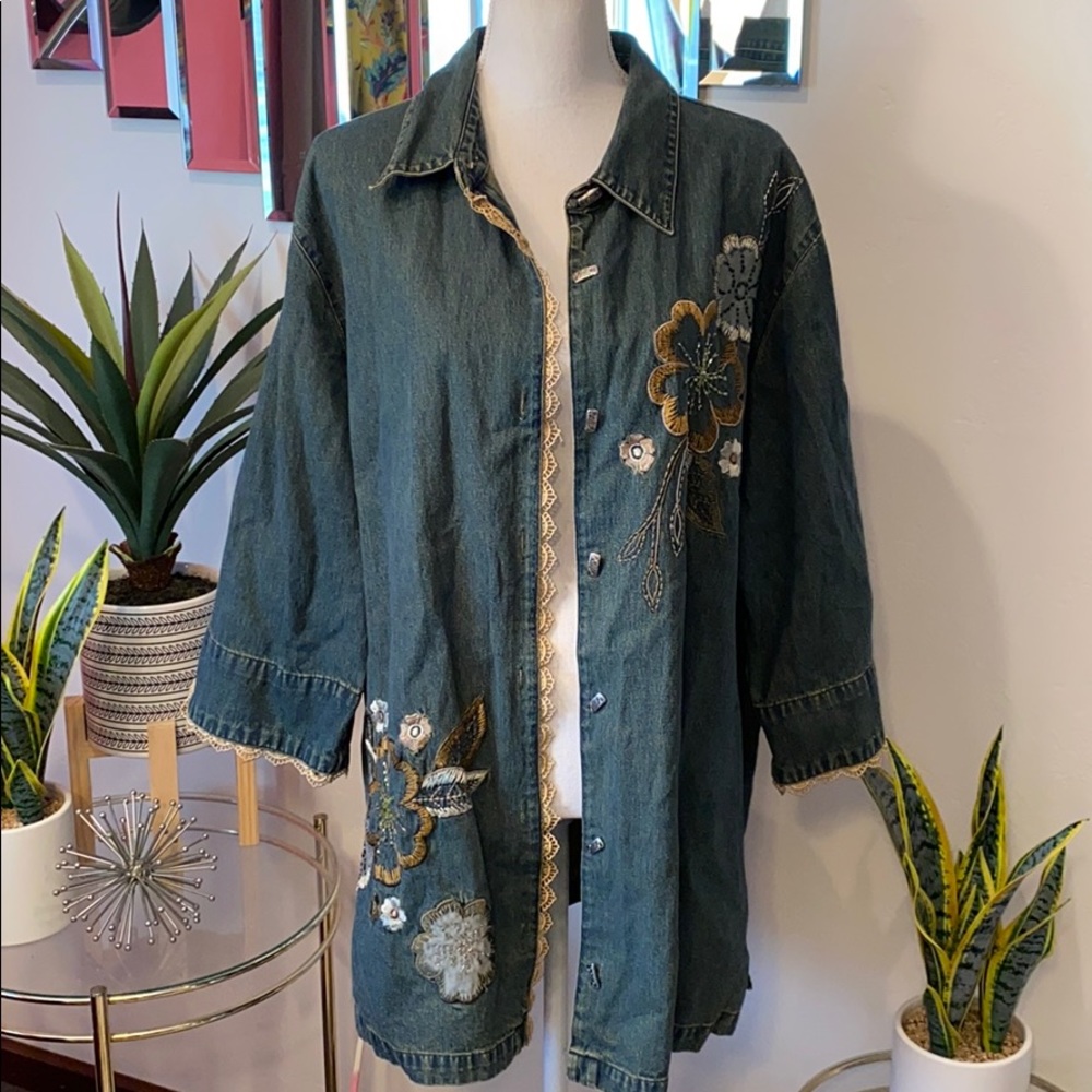 Liz & Me denim top